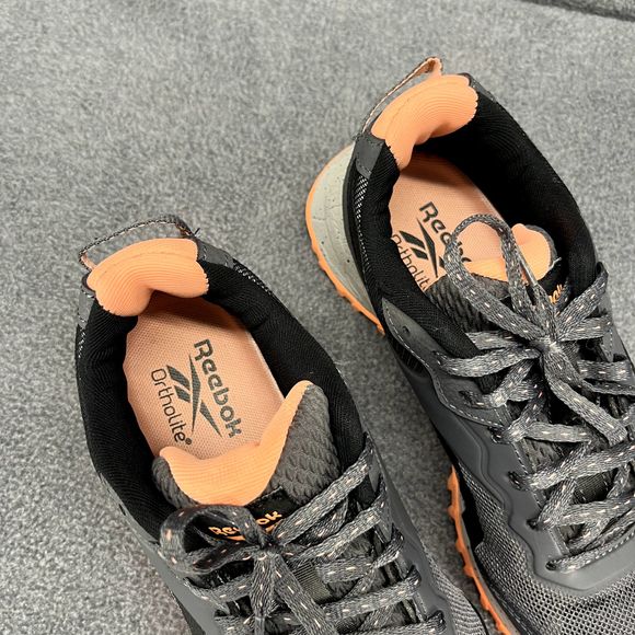 Reebok Sneakers Womens 8 Gray Coral Ortholite Trail Running Athletic Shoes - Picture 6 of 16